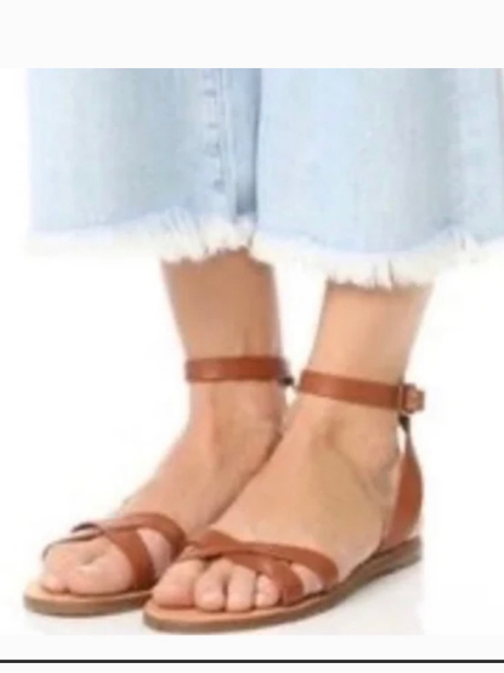 Madewell Leather Boardwalk Brown Sandals Size 7